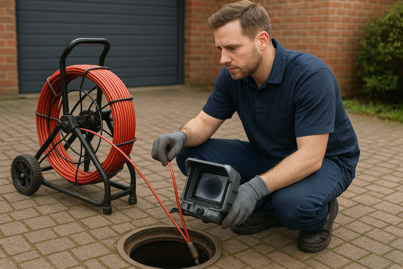 Drain camera inspection